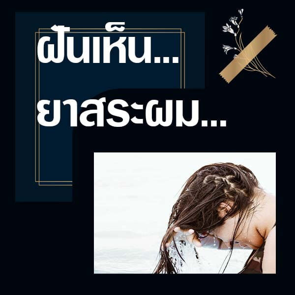 ทำนายฝันเห็นยาสระผม