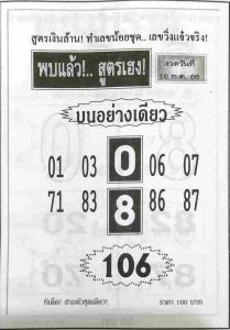 หวยพบแล้วสูตรเฮง 16/7/66