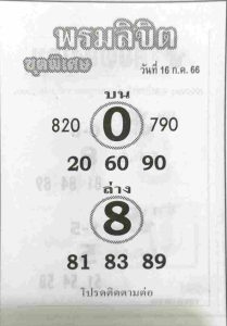 หวยพรมลิขิต 16/7/66