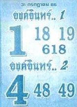 หวยองค์อินทร์ 31/7/66