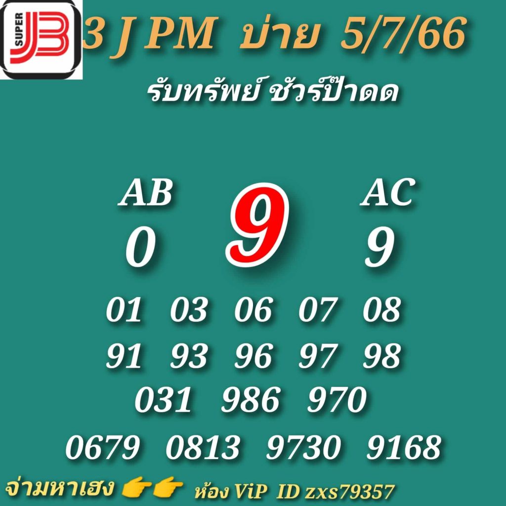 แนวทางหวยมาเลย์ 5/7/66 ชุดที่ 3