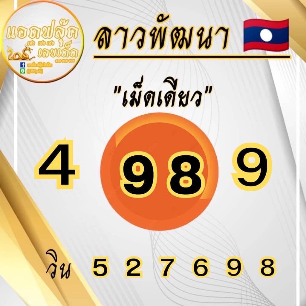 แนวทางหวยลาว 14/7/66 ชุดที่ 4