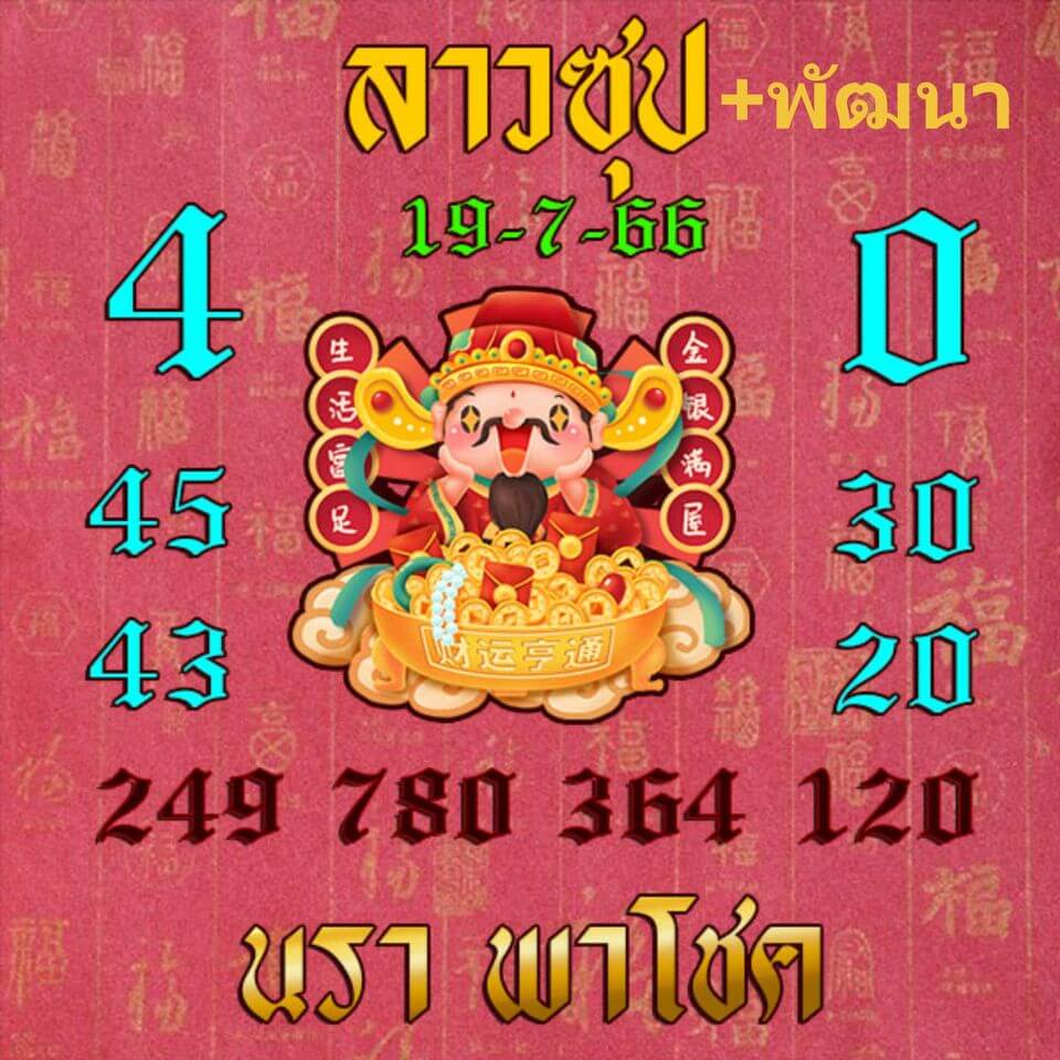 แนวทางหวยลาว 19/7/66 ชุดที่ 2