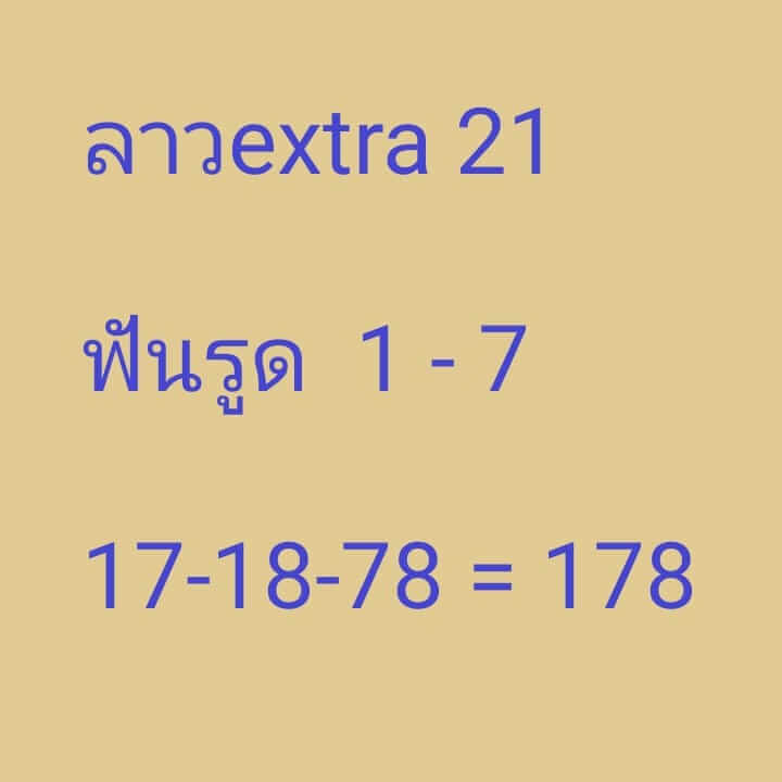 แนวทางหวยลาว 21/7/66 ชุดที่ 3