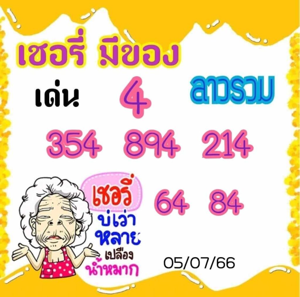 แนวทางหวยลาว 5/7/66 ชุดที่ 3