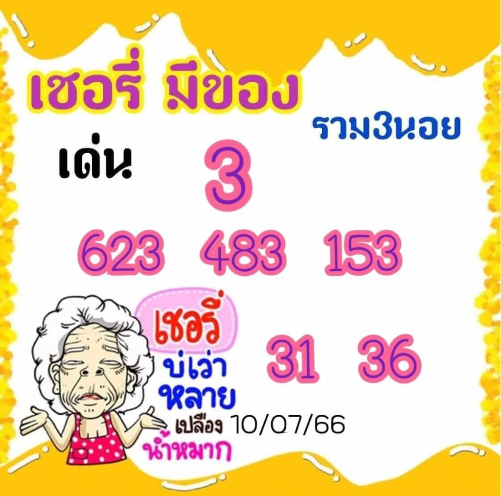 แนวทางหวยฮานอย 10/7/66 ชุดที่ 1