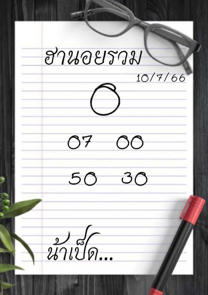 แนวทางหวยฮานอย 10/7/66 ชุดที่ 3