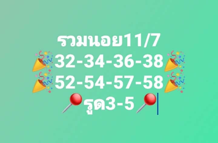 แนวทางหวยฮานอย 11/7/66 ชุดที่ 11