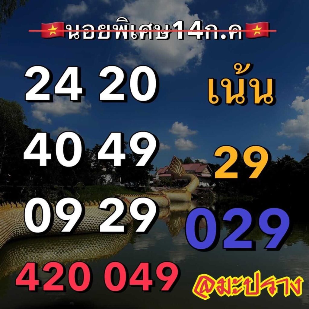 แนวทางหวยฮานอย 14/7/66 ชุดที่ 6