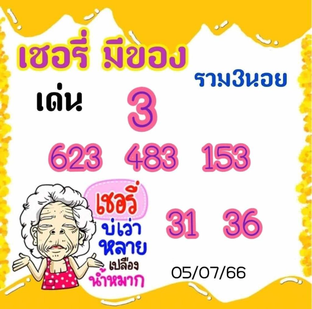 แนวทางหวยฮานอย 5/7/66 ชุดที่ 1