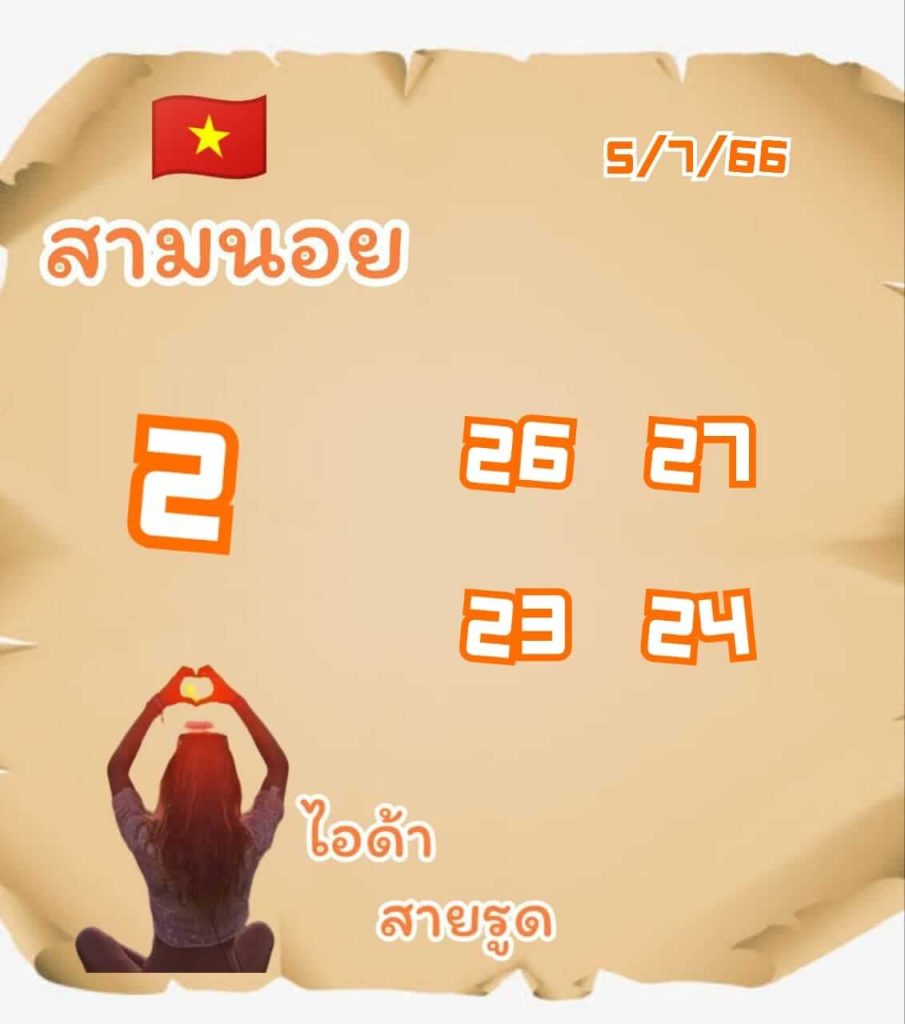 แนวทางหวยฮานอย 5/7/66 ชุดที่ 2