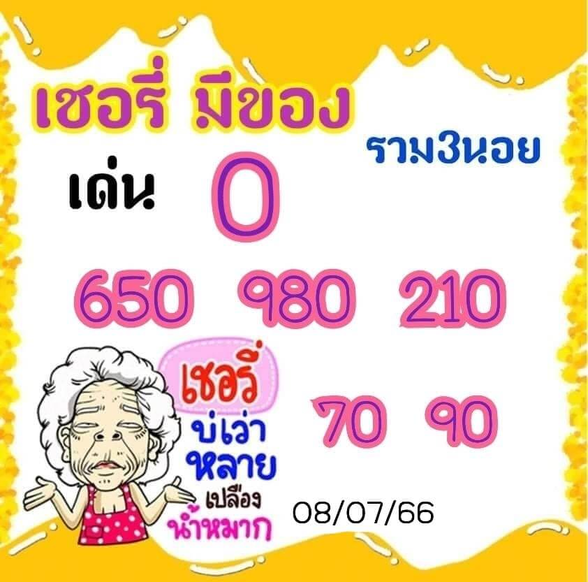 แนวทางหวยฮานอย 8/7/66 ชุดที่ 1