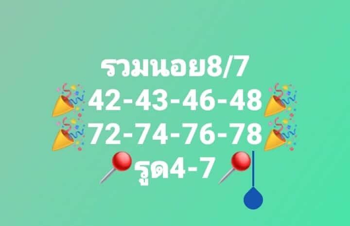 แนวทางหวยฮานอย 8/7/66 ชุดที่ 10