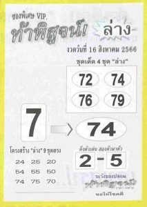 หวยท้าพิสูจน์ล่าง 16/8/66