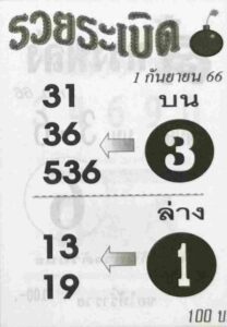 หวยรวยระเบิด 1/9/66