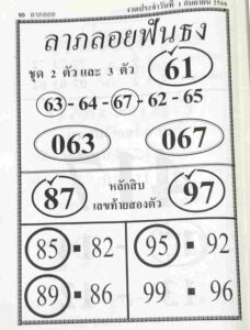 หวยลาภลอยฟันธง 1/9/66