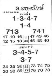 หวยอ.องครักษ์ 1/9/66