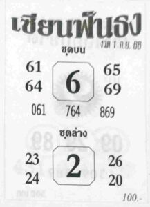 หวยเซียนฟันธง 1/9/66