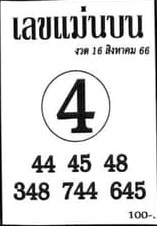 เลขแม่นบน 16/8/66