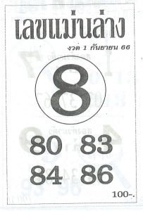 เลขแม่นล่าง 1/9/66