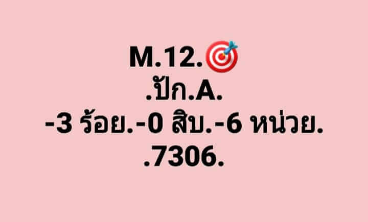 แนวทางหวยมาเลย์ 12/8/66 ชุดที่ 4