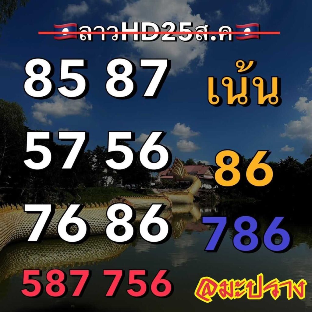 แนวทางหวยลาว 25/8/66 ชุดที่ 3