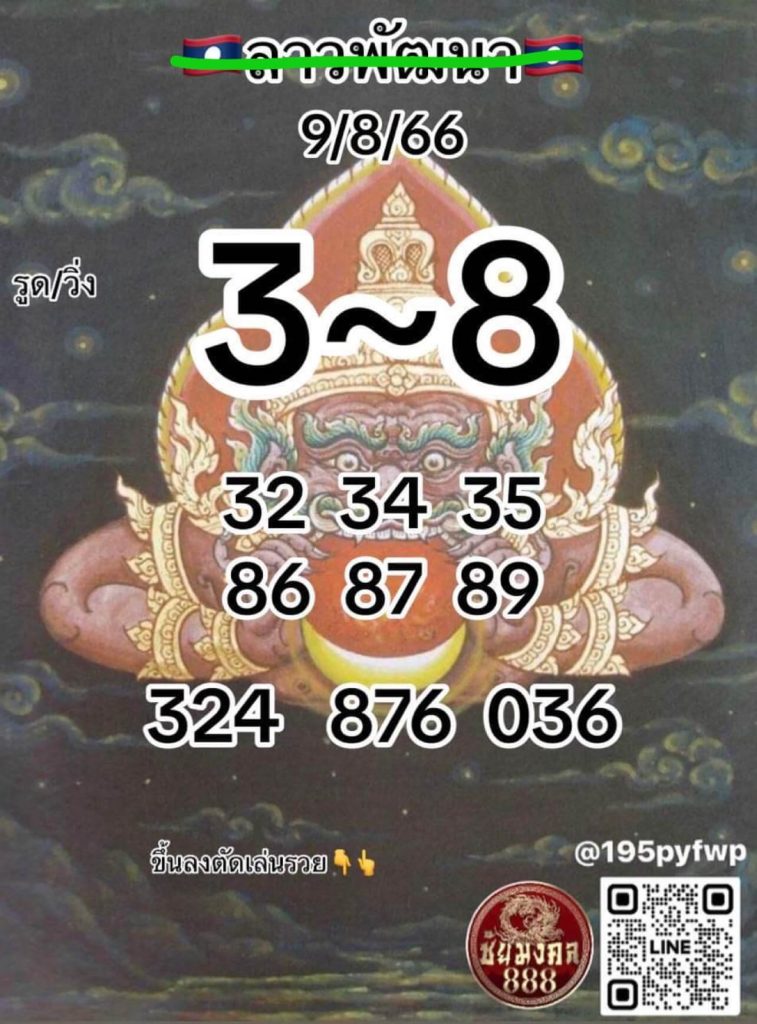 แนวทางหวยลาว 9/8/66 ชุดที่ 4