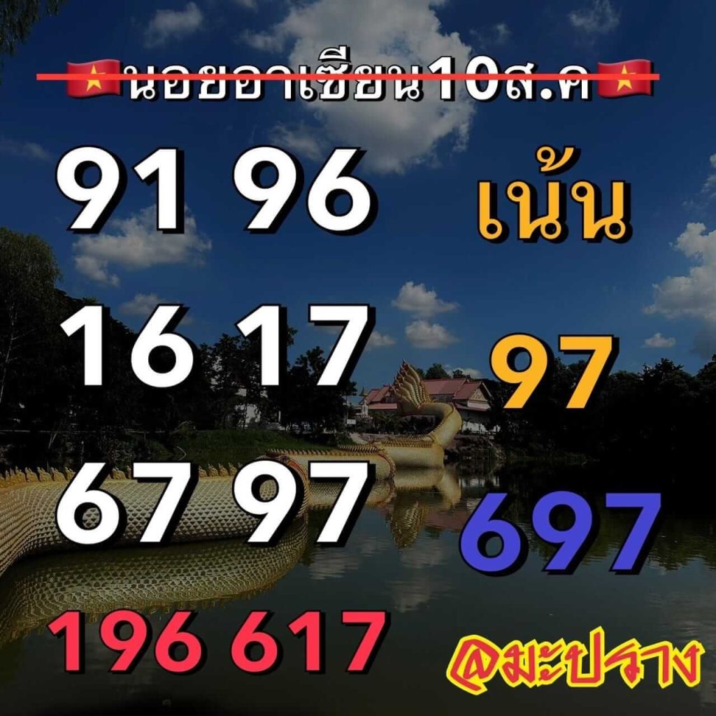 แนวทางหวยฮานอย 10/8/66 ชุดที่ 3