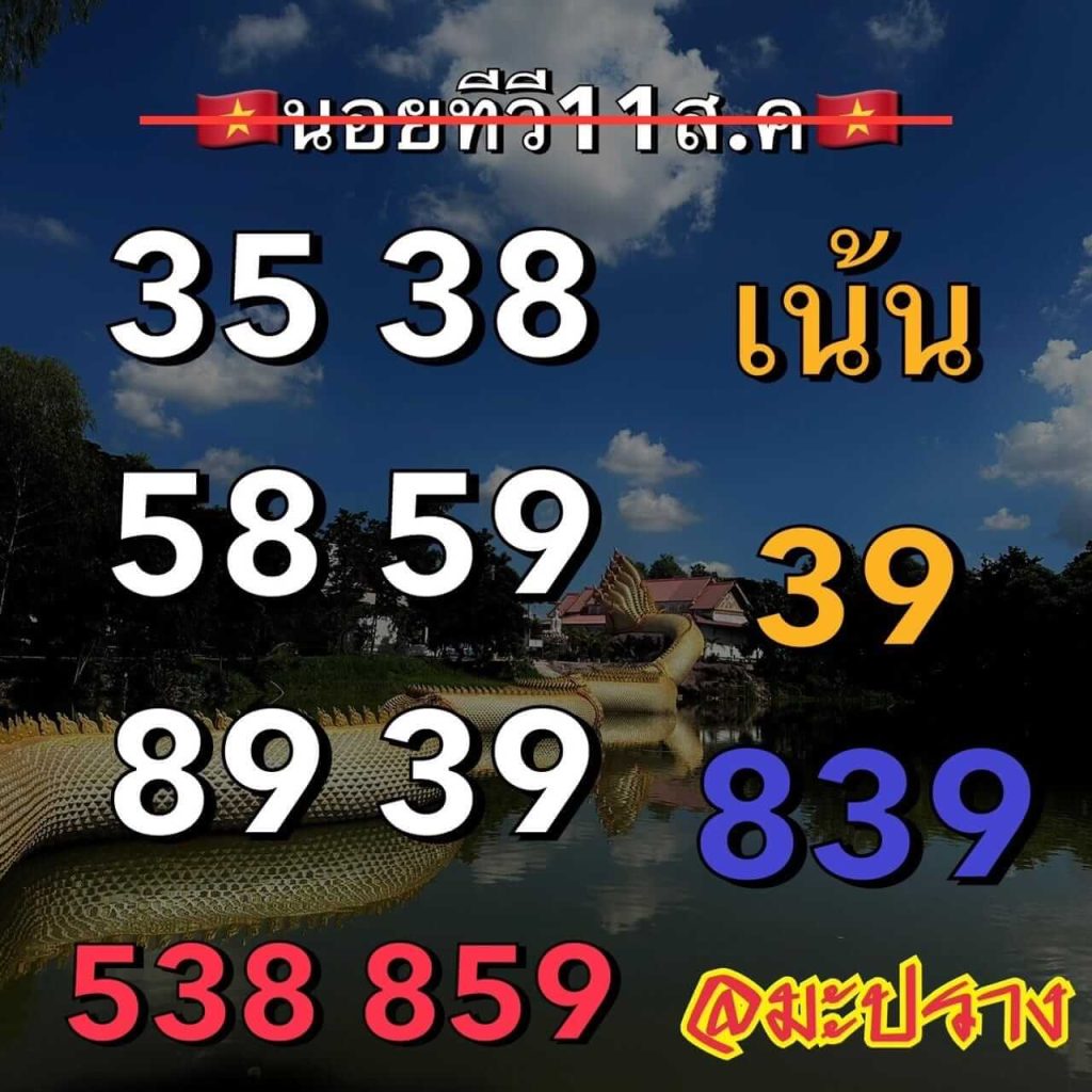 แนวทางหวยฮานอย 11/8/66 ชุดที่ 4