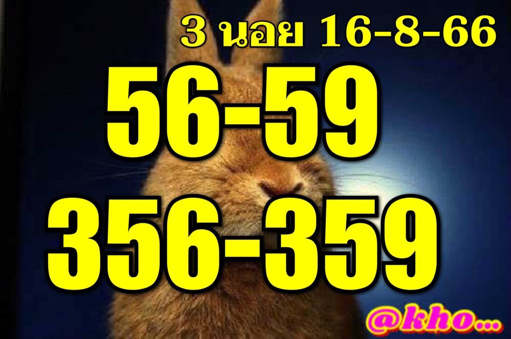 แนวทางหวยฮานอย 16/8/66 ชุดที่ 3