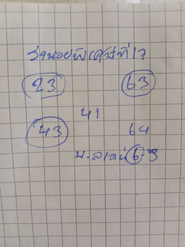 แนวทางหวยฮานอย 17/8/66 ชุดที่ 2