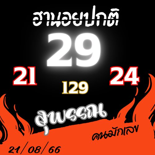 แนวทางหวยฮานอย 21/8/66 ชุดที่ 10