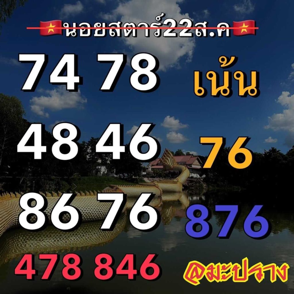 แนวทางหวยฮานอย 22/8/66 ชุดที่ 4