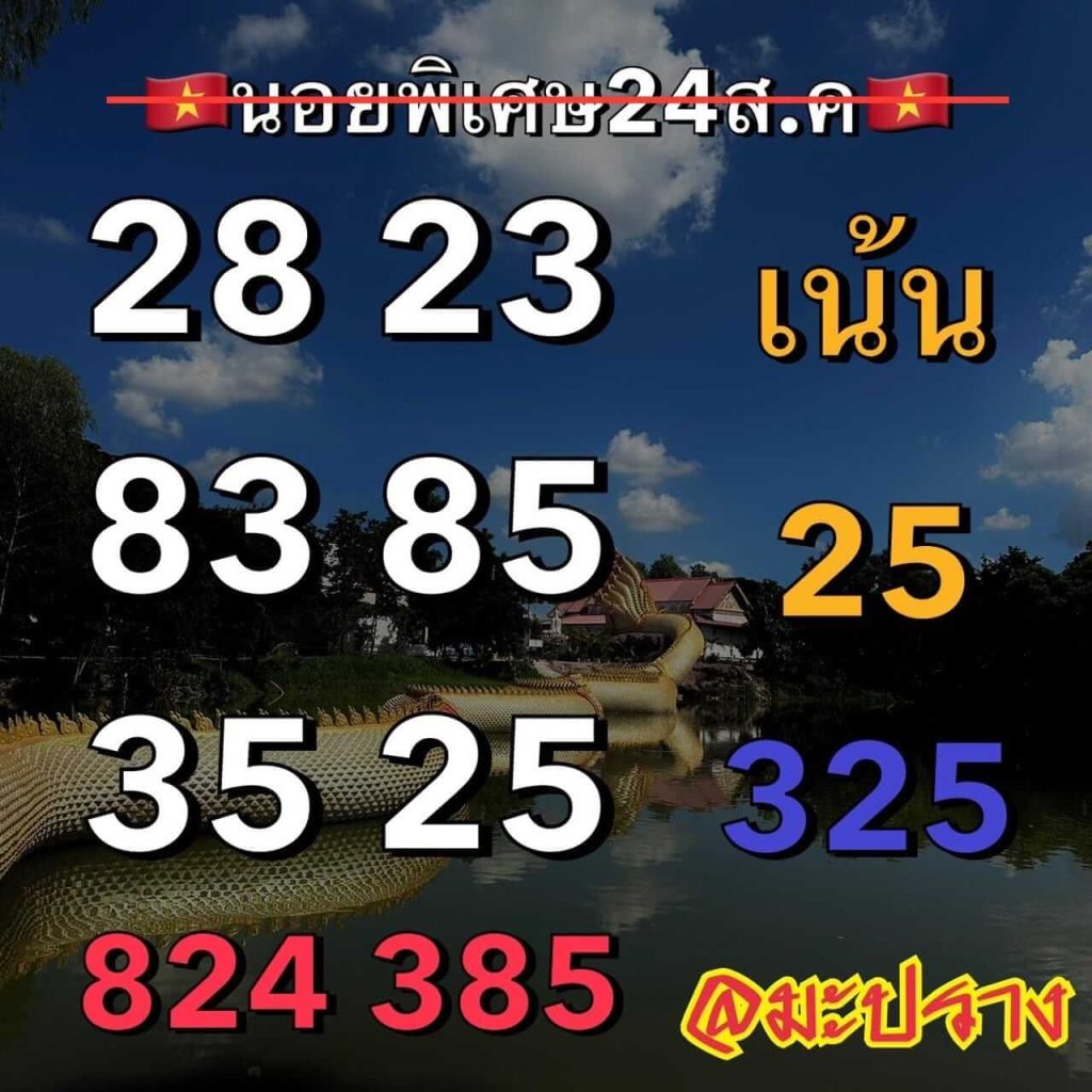 แนวทางหวยฮานอย 24/8/66 ชุดที่ 14