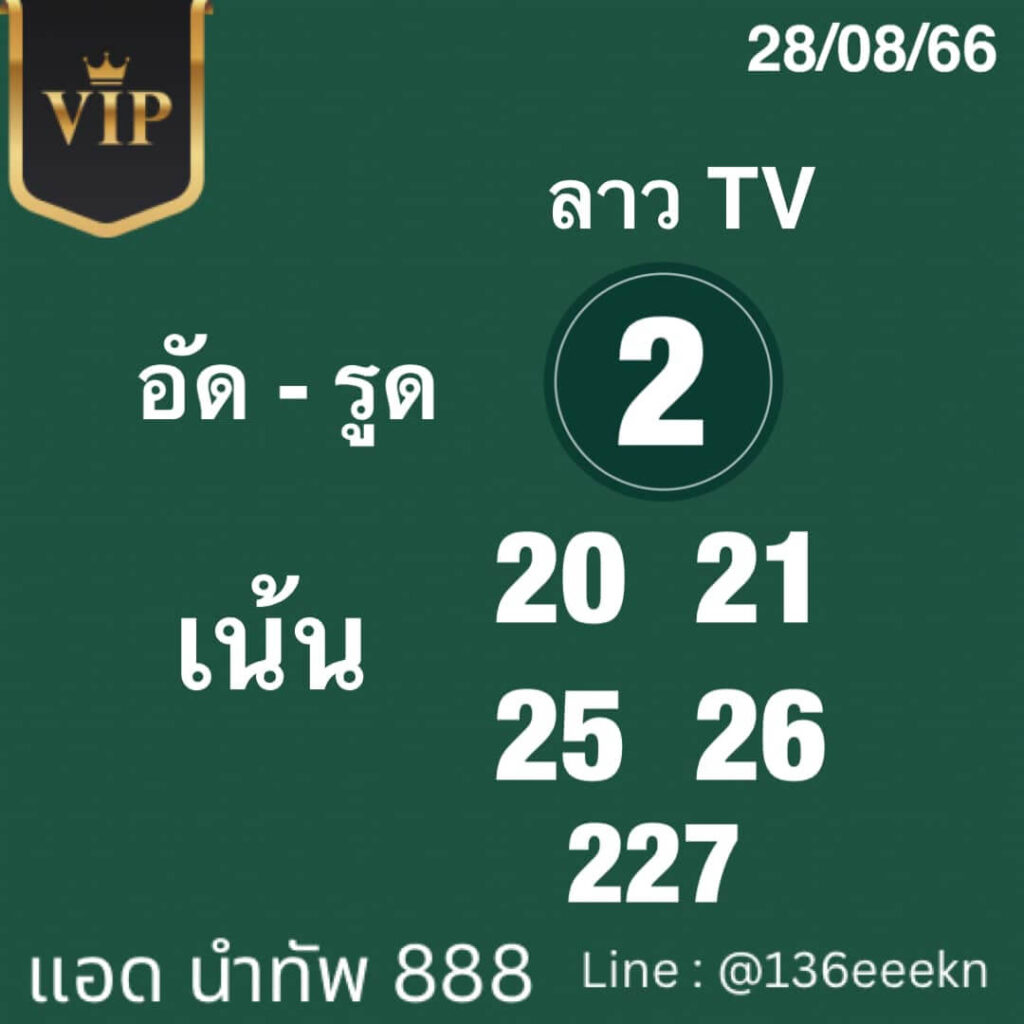 แนวทางหวยฮานอย 28/8/66 ชุดที่ 5