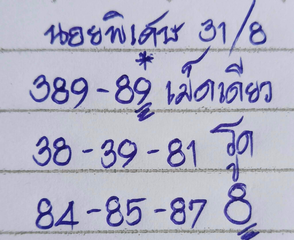 แนวทางหวยฮานอย 31/8/66 ชุดที่ 9