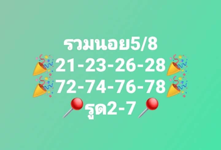 แนวทางหวยฮานอย 5/8/66 ชุดที่ 5