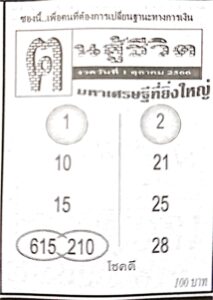 หวยคนสู้ชีวิต 1/10/66