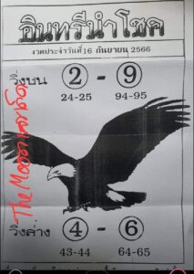 หวยอินทรีนำโชค 16/9/66