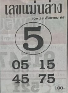 เลขแม่นล่าง 16/9/66