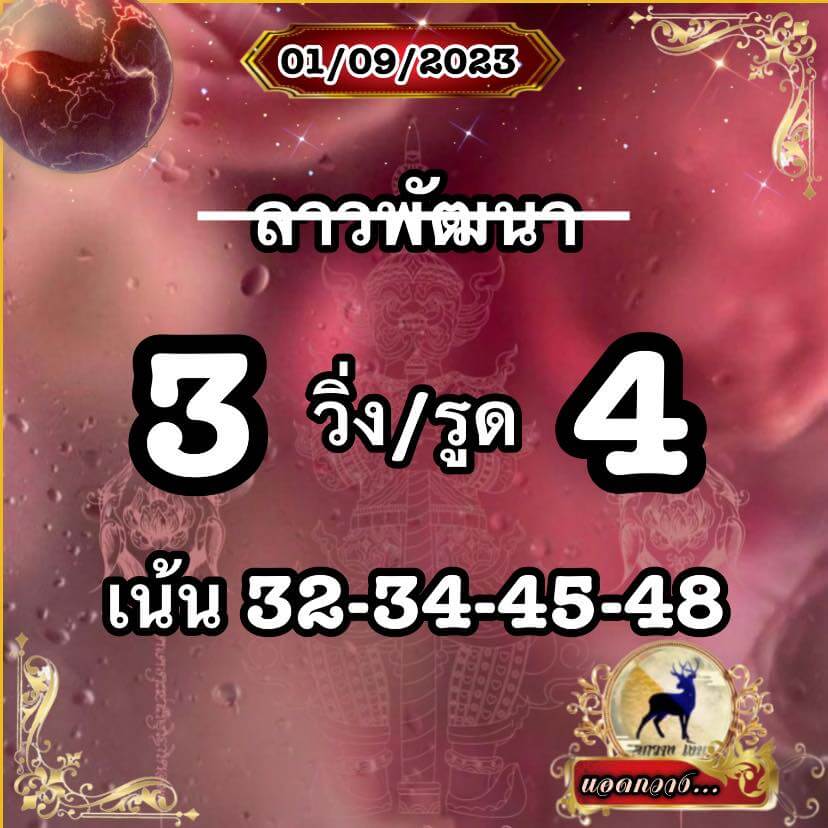 แนวทางหวยลาว 1/9/66 ชุดที่ 9