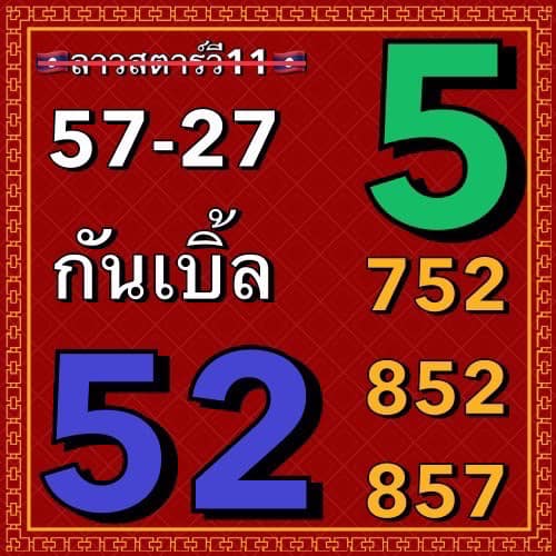 แนวทางหวยลาว 11/9/66 ชุดที่ 4