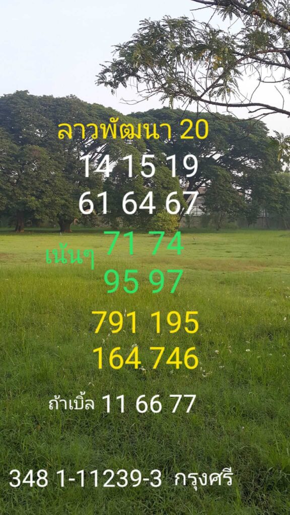 แนวทางหวยลาว 20/9/66 ชุดที่ 4