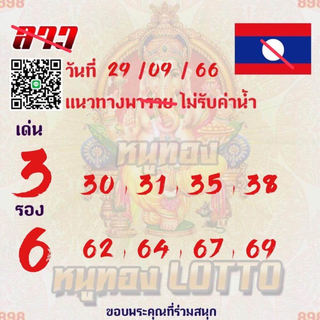 แนวทางหวยลาว 29/9/66 ชุดที่ 12