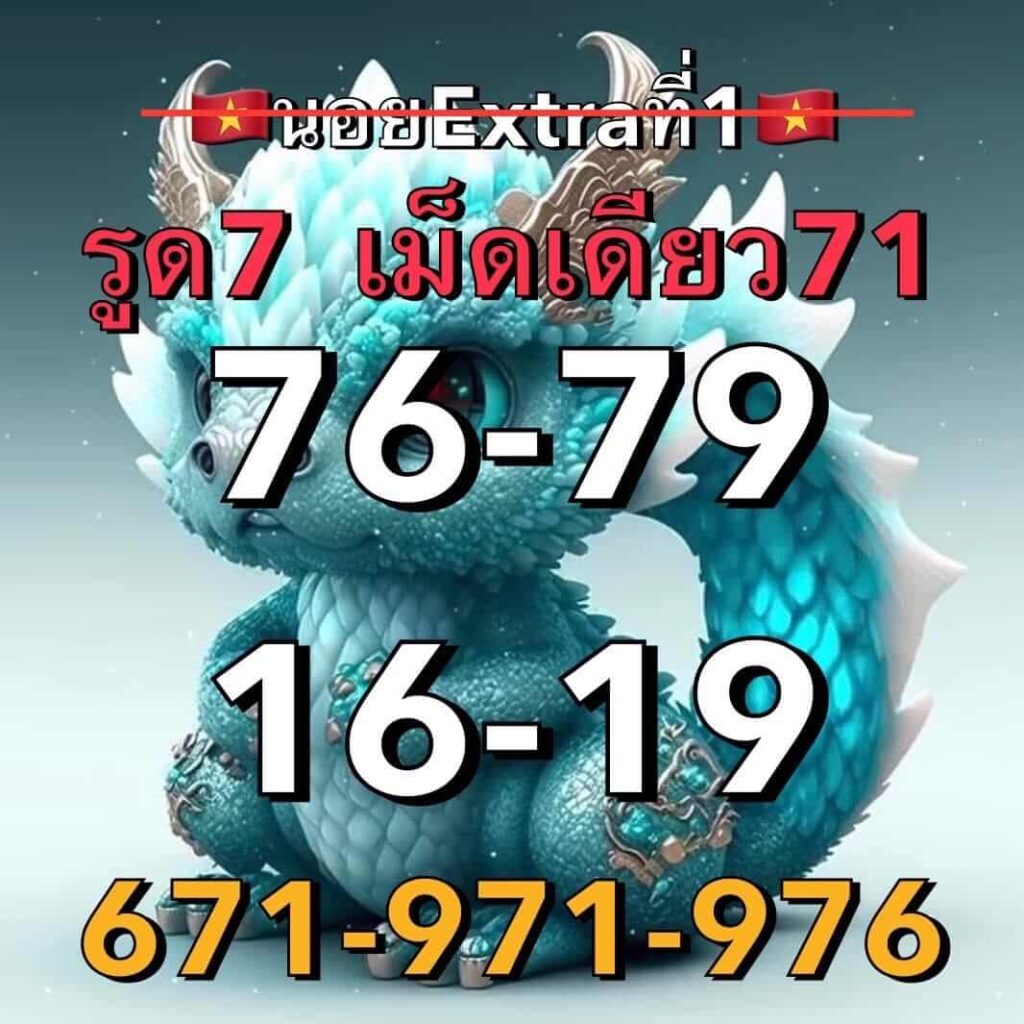 แนวทางหวยฮานอย 1/9/66 ชุดที่ 6