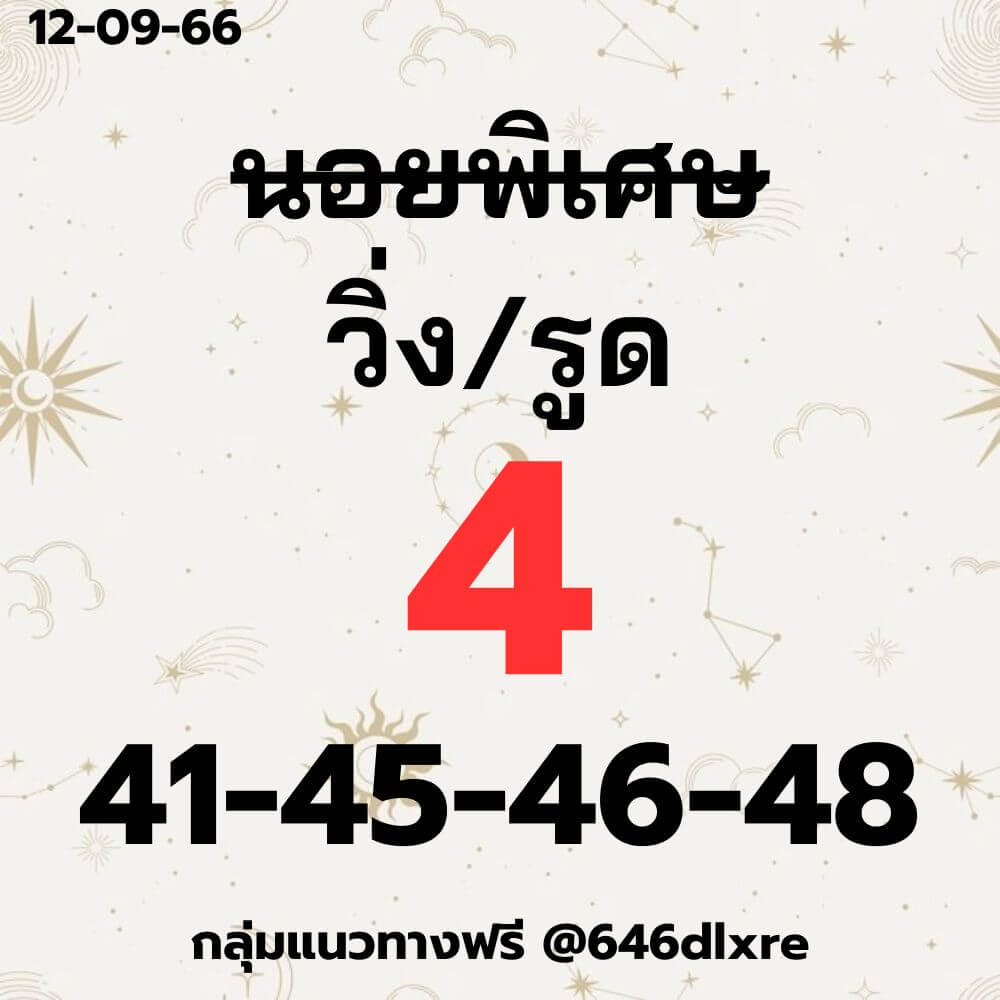 แนวทางหวยฮานอย 12/9/66 ชุดที่ 7