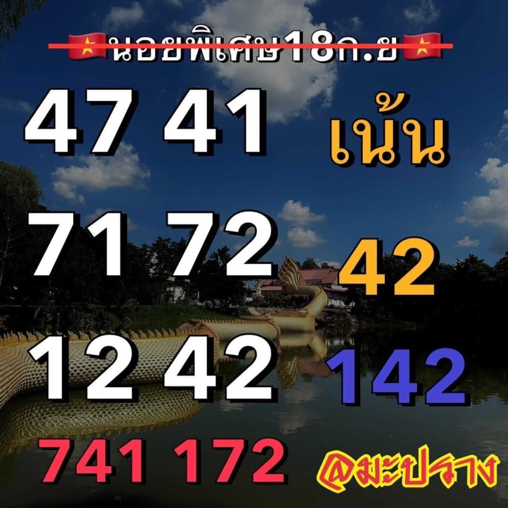 แนวทางหวยฮานอย 18/9/66 ชุดที่ 8