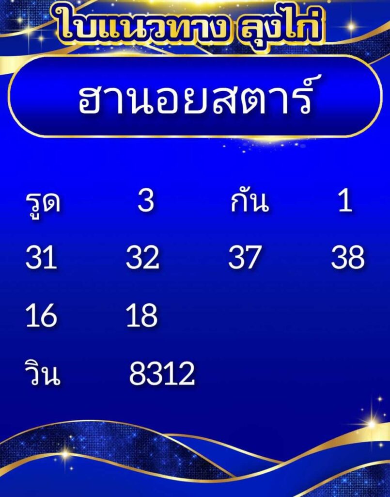 แนวทางหวยฮานอย 23/9/66 ชุดที่ 6