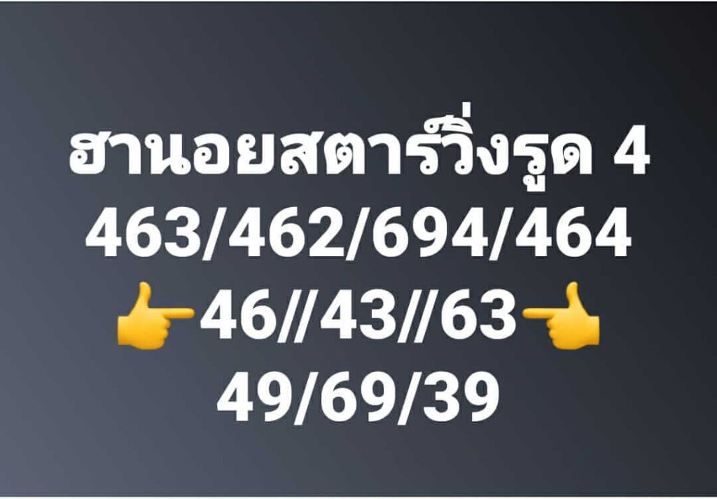 แนวทางหวยฮานอย 24/9/66 ชุดที่ 2