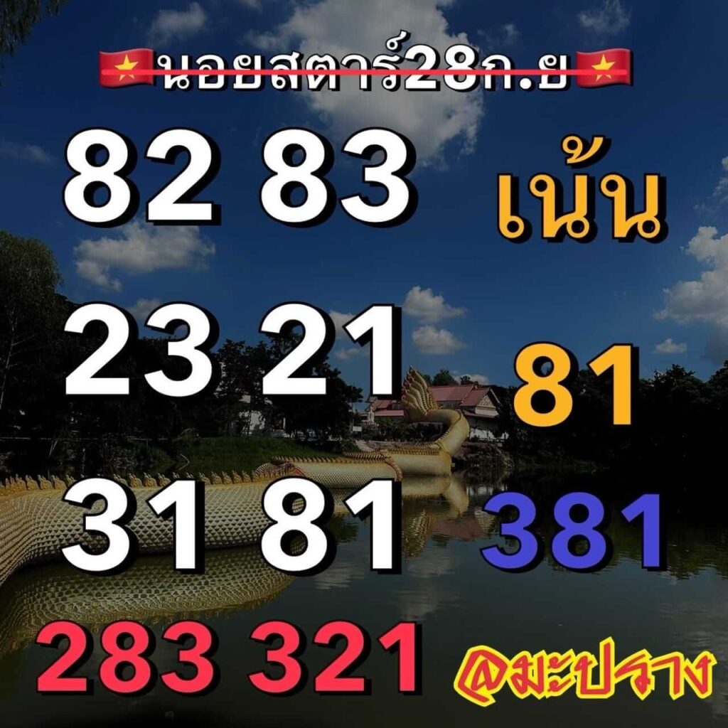 แนวทางหวยฮานอย 28/9/66 ชุดที่ 7